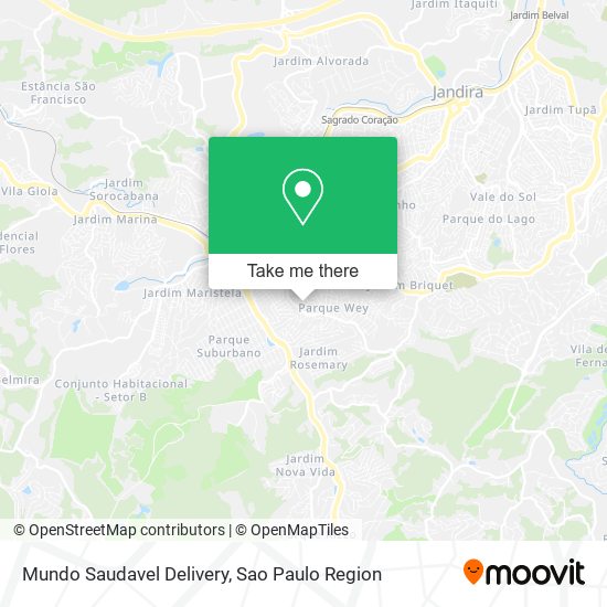 Mundo Saudavel Delivery map