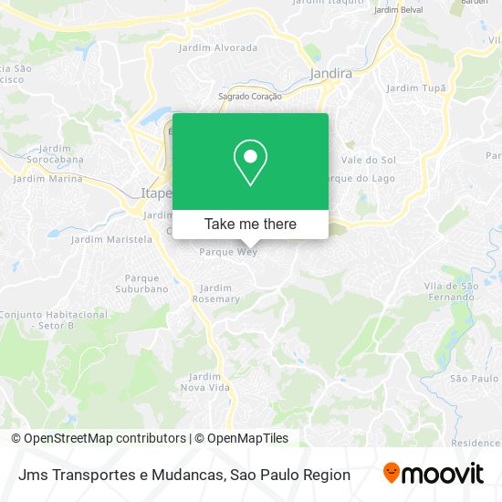 Jms Transportes e Mudancas map