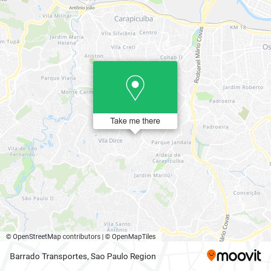 Barrado Transportes map