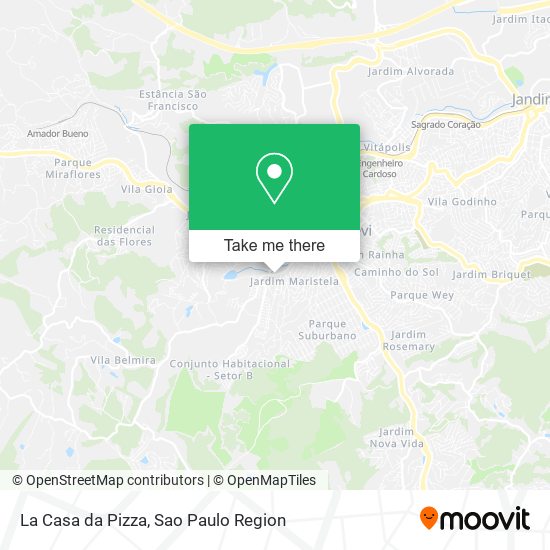 Mapa La Casa da Pizza