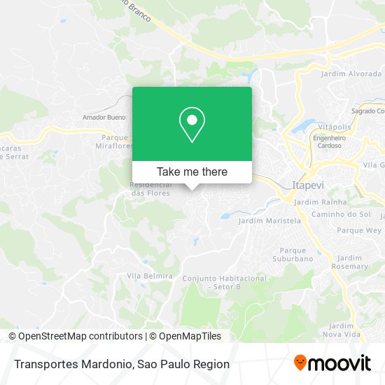 Transportes Mardonio map