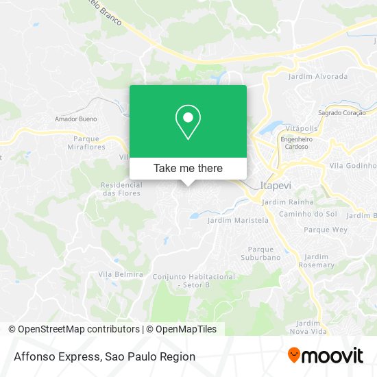 Affonso Express map