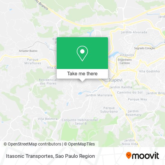 Itasonic Transportes map