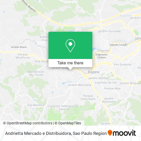 Mapa Andrietta Mercado e Distribuidora