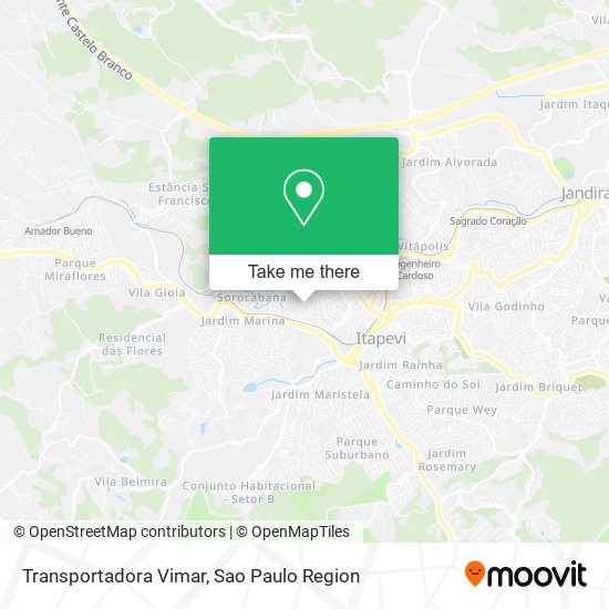 Transportadora Vimar map