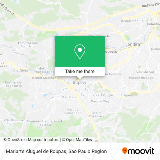 Mariarte Aluguel de Roupas map