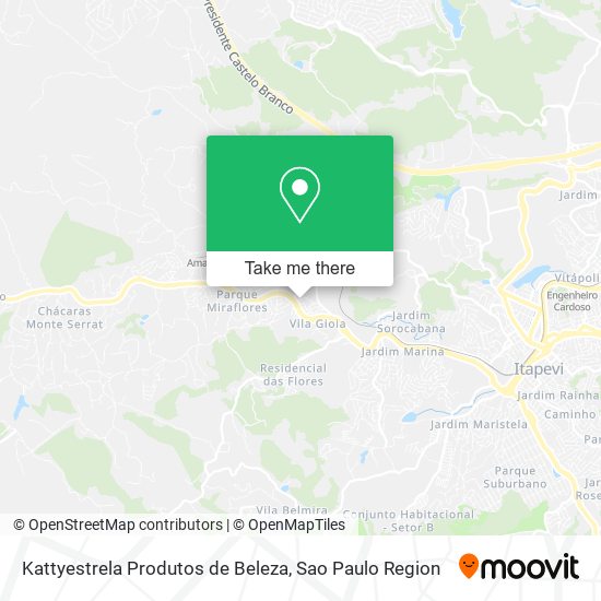 Mapa Kattyestrela Produtos de Beleza