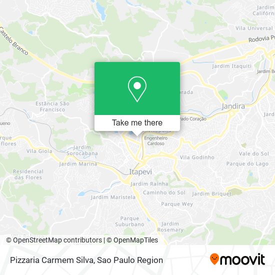 Mapa Pizzaria Carmem Silva