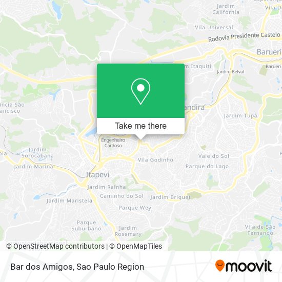 Mapa Bar dos Amigos