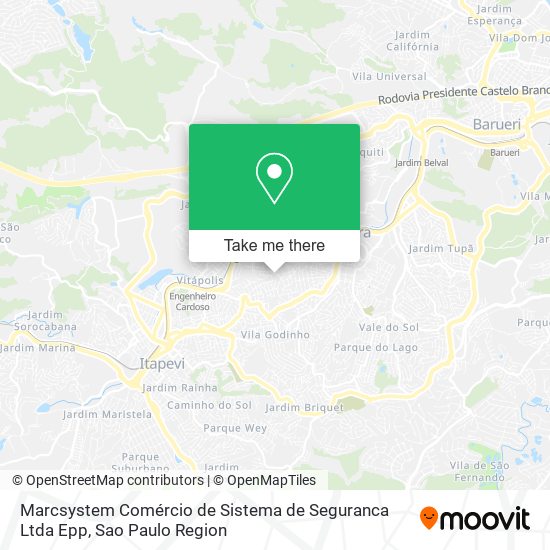 Marcsystem Comércio de Sistema de Seguranca Ltda Epp map