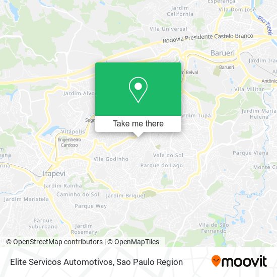 Elite Servicos Automotivos map