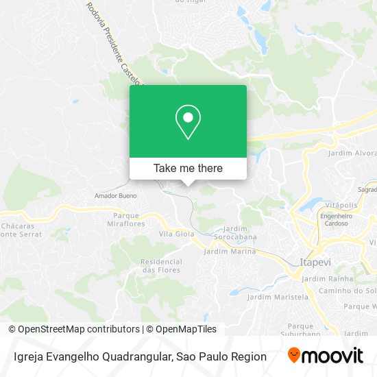 Mapa Igreja Evangelho Quadrangular