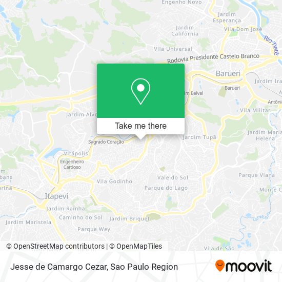 Jesse de Camargo Cezar map