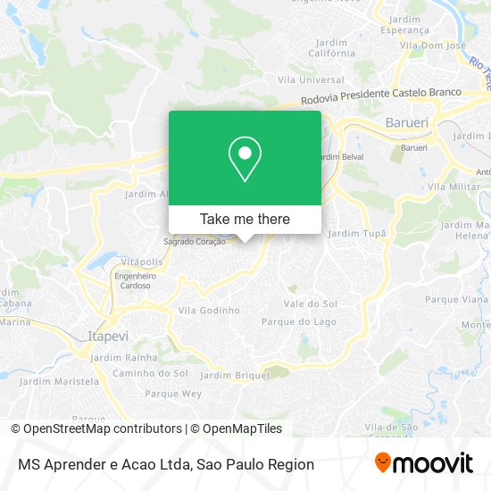 MS Aprender e Acao Ltda map