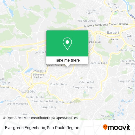 Mapa Evergreen Engenharia