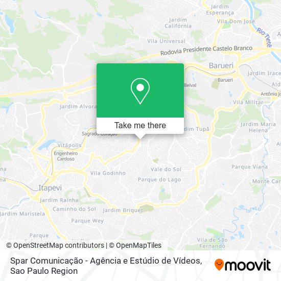 Spar Comunicação - Agência e Estúdio de Vídeos map