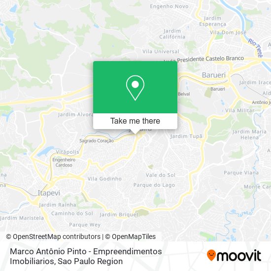 Mapa Marco Antônio Pinto - Empreendimentos Imobiliarios