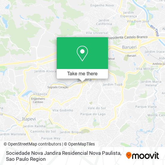 Sociedade Nova Jandira Residencial Nova Paulista map