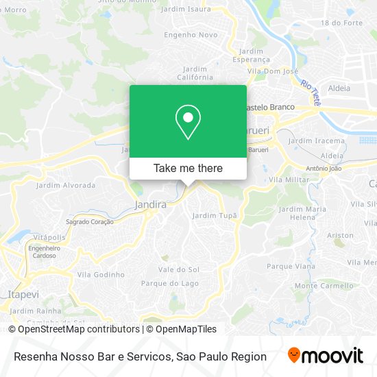 Mapa Resenha Nosso Bar e Servicos