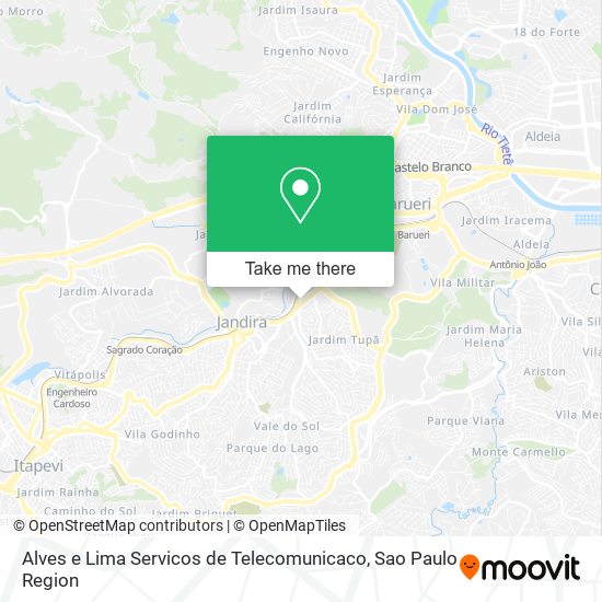 Mapa Alves e Lima Servicos de Telecomunicaco