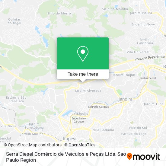 Serra Diesel Comércio de Veiculos e Peças Ltda map