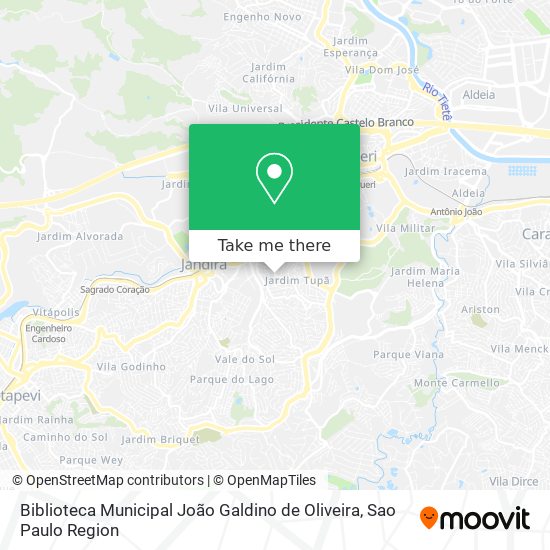 Biblioteca Municipal João Galdino de Oliveira map