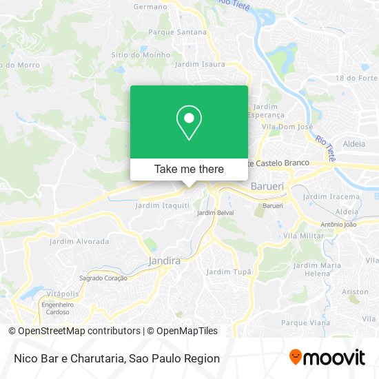 Mapa Nico Bar e Charutaria