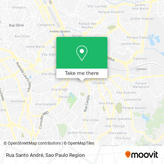 Rua Santo André map