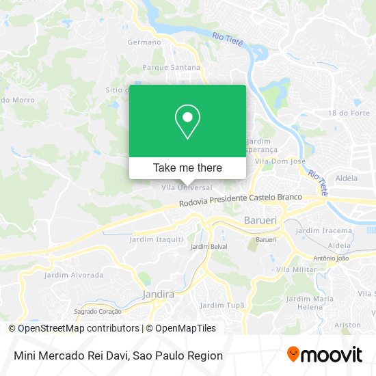 Mini Mercado Rei Davi map