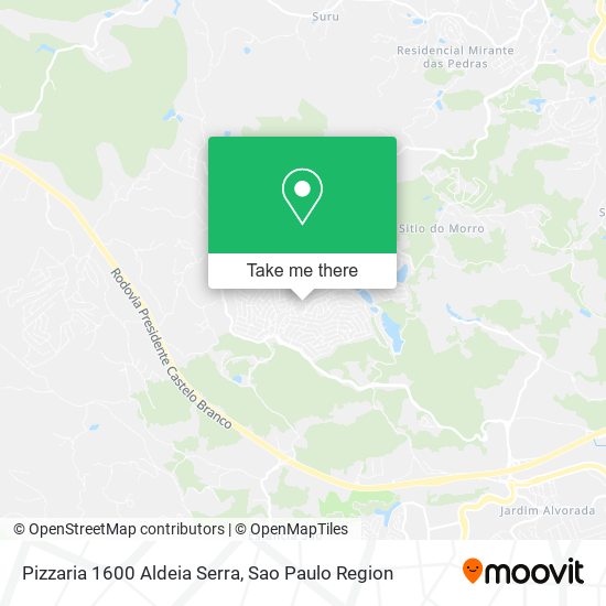 Pizzaria 1600 Aldeia Serra map