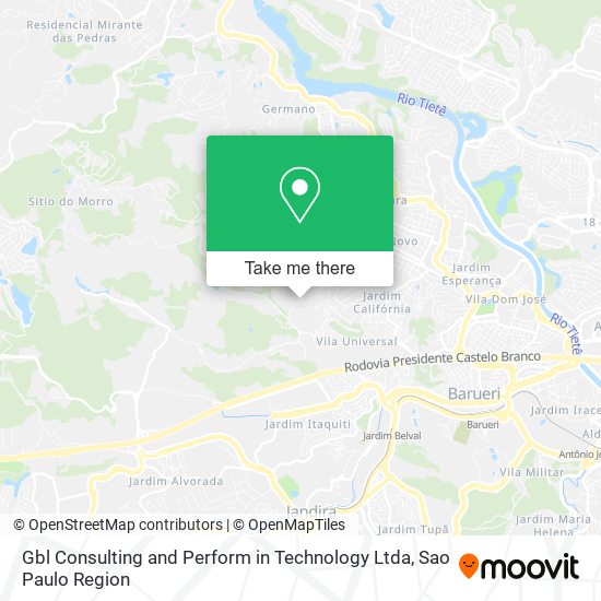 Gbl Consulting and Perform in Technology Ltda map