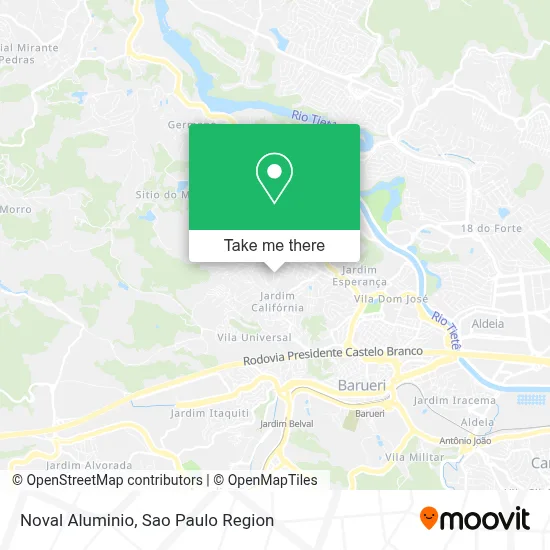 Noval Aluminio map