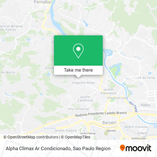 Mapa Alpha Climax Ar Condicionado