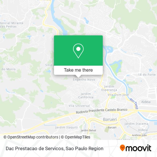 Mapa Dac Prestacao de Servicos