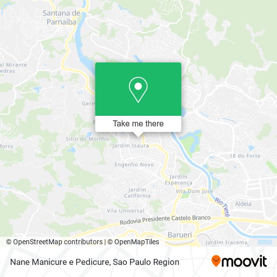 Nane Manicure e Pedicure map