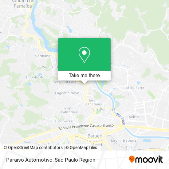 Paraiso Automotivo map