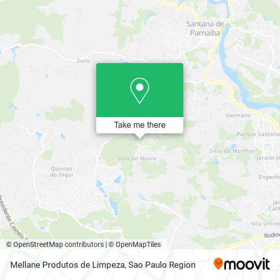 Mapa Mellane Produtos de Limpeza