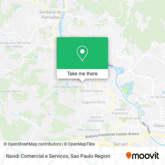 Mapa Ravidi Comercial e Servicos