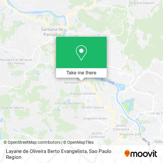 Layane de Oliveira Berto Evangelista map