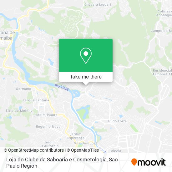 Mapa Loja do Clube da Saboaria e Cosmetologia