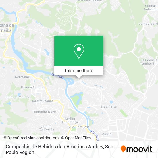 Companhia de Bebidas das Américas Ambev map