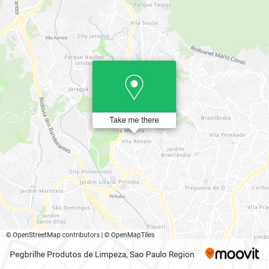 Pegbrilhe Produtos de Limpeza map