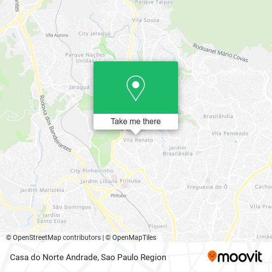 Casa do Norte Andrade map