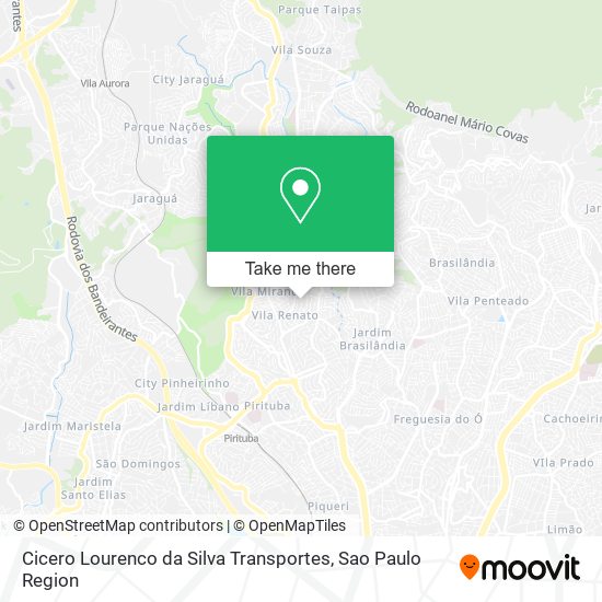 Cicero Lourenco da Silva Transportes map