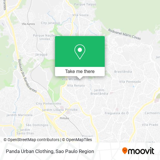 Panda Urban Clothing map