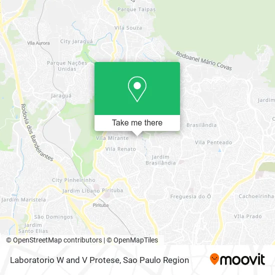 Laboratorio W and V Protese map