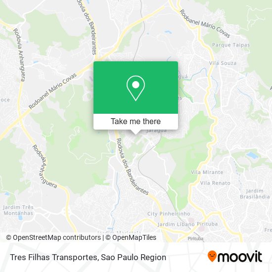 Tres Filhas Transportes map