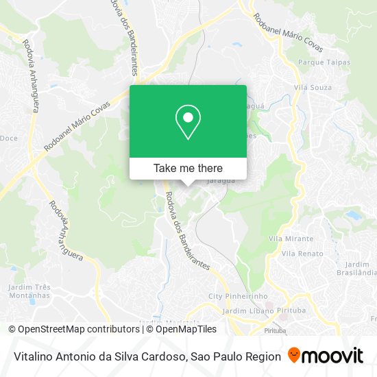 Vitalino Antonio da Silva Cardoso map