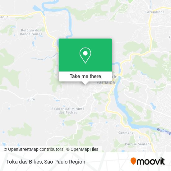 Toka das Bikes map