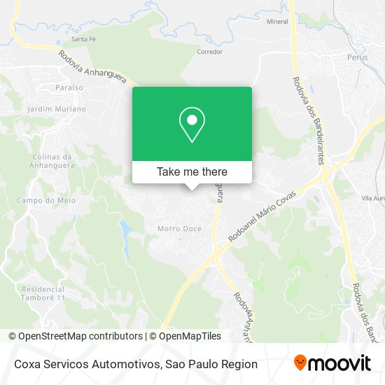 Mapa Coxa Servicos Automotivos